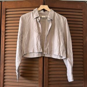 Wilfred Cropped long sleeve top